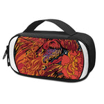 Japanese Phoenix Print Insulin Cooler Travel Case