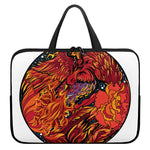 Japanese Phoenix Print Laptop Sleeve With Handle