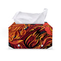Japanese Phoenix Print Leather Tissue Box Cover