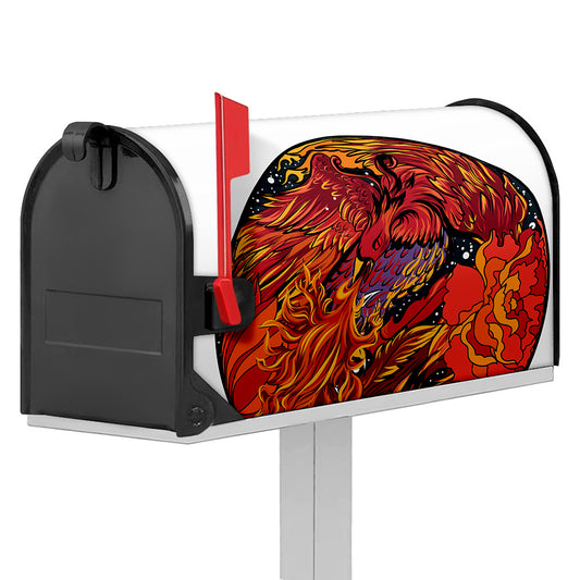 Japanese Phoenix Print Mailbox Cover