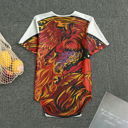 Japanese Phoenix Print Men's Bodysuit