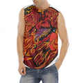 Japanese Phoenix Print Men's Fitness Tank Top