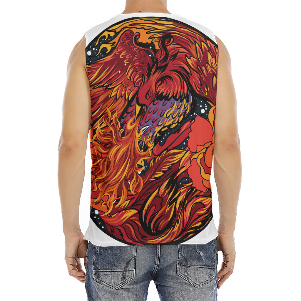 Japanese Phoenix Print Men's Fitness Tank Top