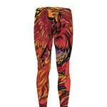 Japanese Phoenix Print Men's leggings