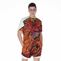 Japanese Phoenix Print Men's Romper