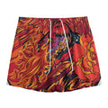 Japanese Phoenix Print Mesh Shorts