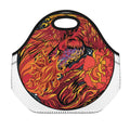 Japanese Phoenix Print Neoprene Lunch Bag