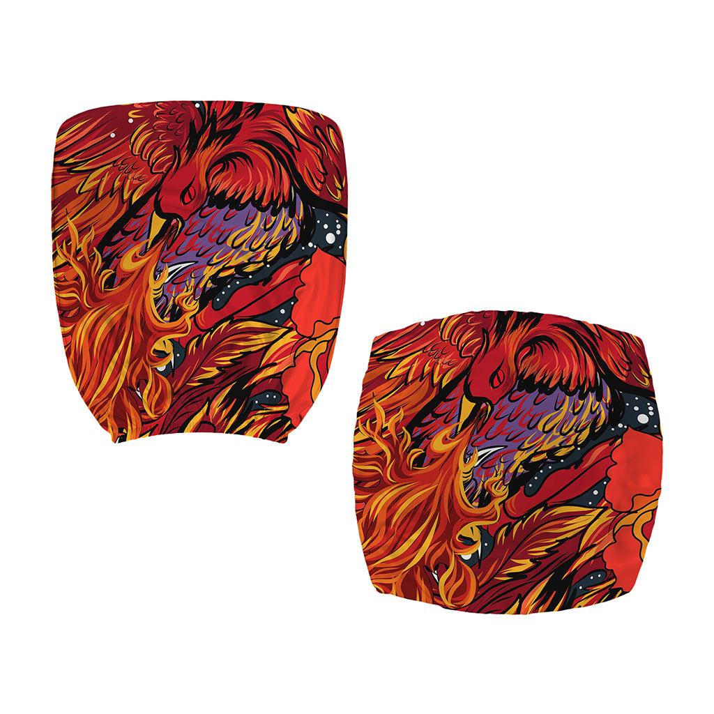Japanese Phoenix Print Office Chair Cover