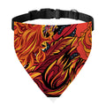 Japanese Phoenix Print Over The Collar Dog Bandana