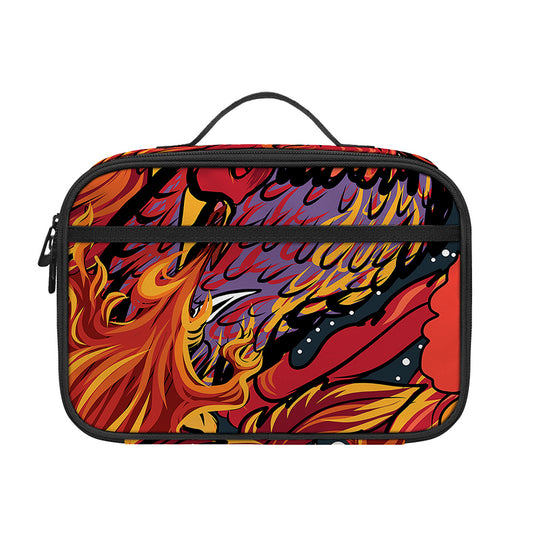 Japanese Phoenix Print Portable Lunch Bag