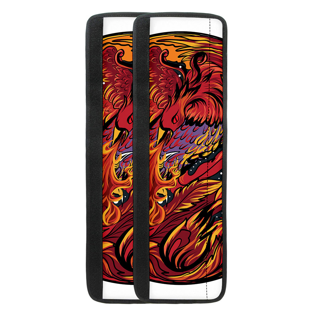 Japanese Phoenix Print Refrigerator Handle Covers