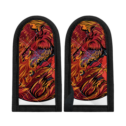 Japanese Phoenix Print Skillet Handle Cover