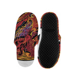 Japanese Phoenix Print Slippers