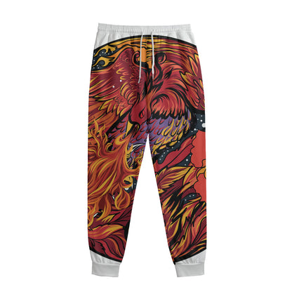 Japanese Phoenix Print Sweatpants