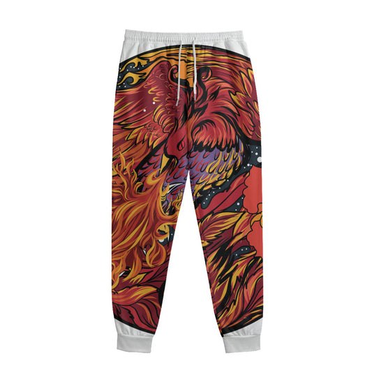 Japanese Phoenix Print Sweatpants