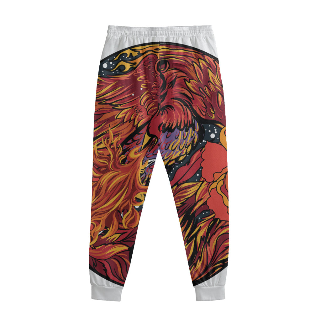 Japanese Phoenix Print Sweatpants