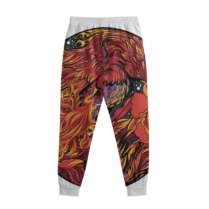 Japanese Phoenix Print Sweatpants