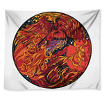 Japanese Phoenix Print Tapestry