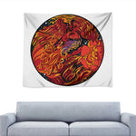Japanese Phoenix Print Tapestry
