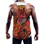 Japanese Phoenix Print Training Tank Top