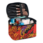 Japanese Phoenix Print Travel Makeup Bag