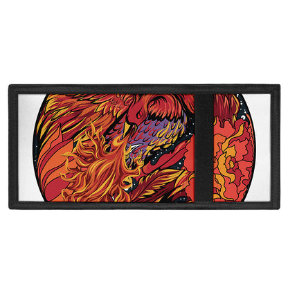 Japanese Phoenix Print Trifold Wallet