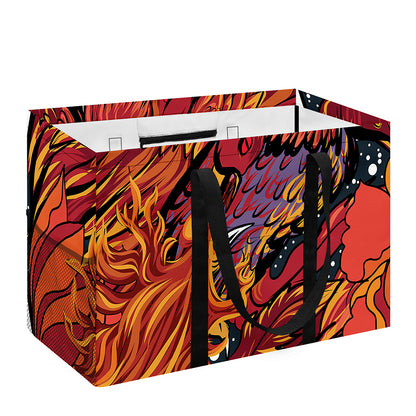 Japanese Phoenix Print Utility Tote Bag