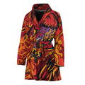 Japanese Phoenix Print Women's Bathrobe