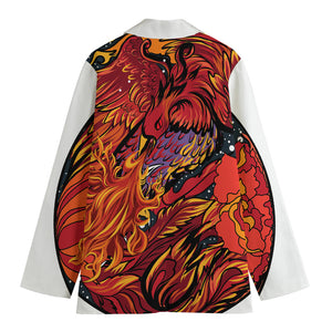 Japanese Phoenix Print Women's Blazer