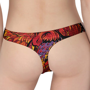 Japanese Phoenix Print Women's Thong