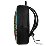 Japanese Samurai And Tiger Print 17 Inch Backpack