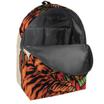 Japanese Samurai And Tiger Print Backpack