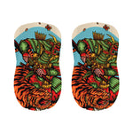 Japanese Samurai And Tiger Print Bar Stool Covers