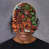 Japanese Samurai And Tiger Print Baseball Cap