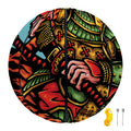 Japanese Samurai And Tiger Print Basketball