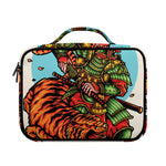 Japanese Samurai And Tiger Print Briefcase Bible Bag