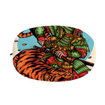 Japanese Samurai And Tiger Print Car Side Mirror Covers