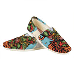 Japanese Samurai And Tiger Print Casual Shoes