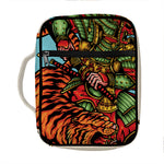 Japanese Samurai And Tiger Print Front Pocket Bible Bag