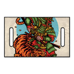 Japanese Samurai And Tiger Print Golf Cart Seat Cover