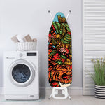 Japanese Samurai And Tiger Print Ironing Board Cover
