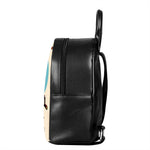 Japanese Samurai And Tiger Print Leather Backpack