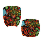 Japanese Samurai And Tiger Print Office Chair Cover