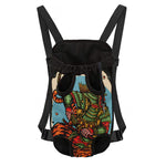 Japanese Samurai And Tiger Print Pet Carrier Backpack