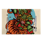 Japanese Samurai And Tiger Print Placemat