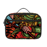 Japanese Samurai And Tiger Print Portable Lunch Bag