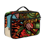 Japanese Samurai And Tiger Print Portable Lunch Bag