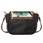 Japanese Samurai And Tiger Print Saddle Bag