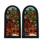 Japanese Samurai And Tiger Print Skillet Handle Cover