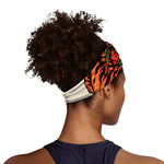 Japanese Samurai And Tiger Print Sports Headband